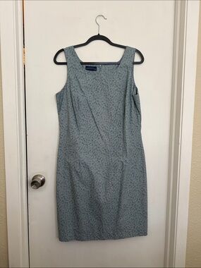 Paisley blue sheath dress